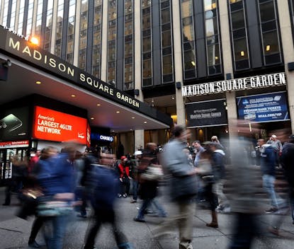 Madison Square Garden, Entrance New York City Editorial Image