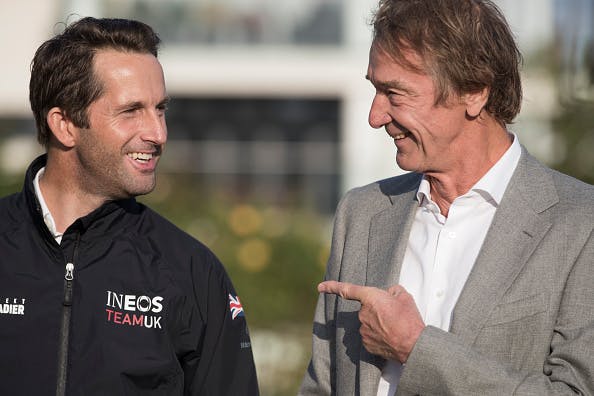 Jim Ratcliffe (R). (Photo by Lloyd Images/Getty Images)
