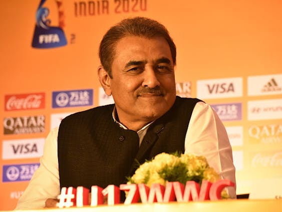 Former All India Football Federation president Praful Patel. (Photo by Sonu Mehta/Hindustan Times via Getty Images)