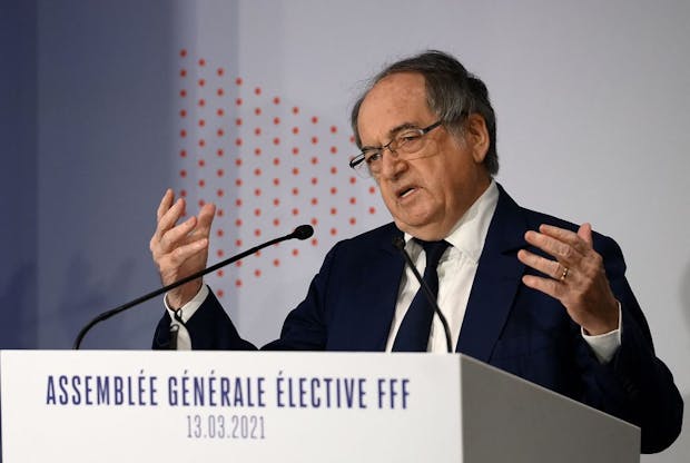 President of the French Football Federation Noël Le Graët (by FRANCK FIFE/AFP via Getty Images)