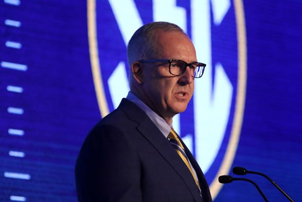 Southeastern Conference commissioner Greg Sankey. (Photo by Michael Wade/Icon Sportswire via Getty Images)