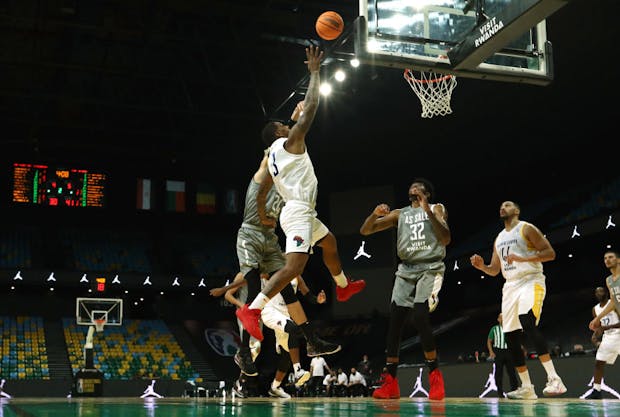 A scene from the Basketball Africa League. (Photo by Nicole Sweet/BAL/Basketball Africa League via Getty Images)