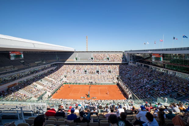 Court Philippe-Chatrier at Stade Roland Garros (by Tim Clayton/Corbis via Getty Images)
