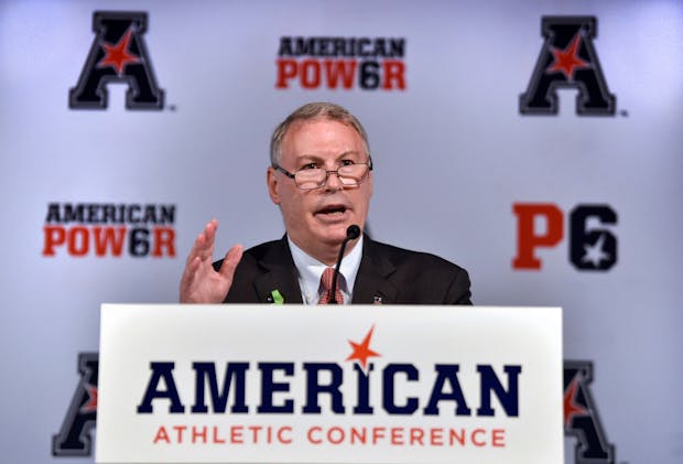 American Athletic Conference commissioner Mike Aresco. (Brad Horrigan/Hartford Courant/Tribune News Service via Getty Images)