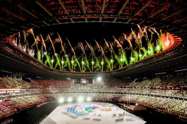 Opening ceremony of Tokyo 2020 Paralympics at National Stadium in Tokyo (Photographer: Noriko Hayashi/Bloomberg via Getty Images)