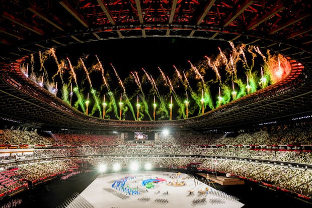 Opening ceremony of Tokyo 2020 Paralympics at National Stadium in Tokyo (Photographer: Noriko Hayashi/Bloomberg via Getty Images)
