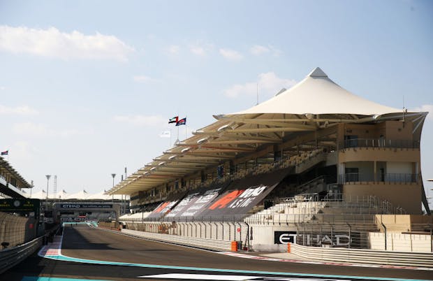 Yas Marina Circuit in Abu Dhabi, United Arab Emirates (by Bryn Lennon/Getty Images).