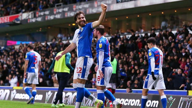 Ben Brereton of Blackburn Rovers celebrates (Photo by Charlotte Tattersall/Getty Images)