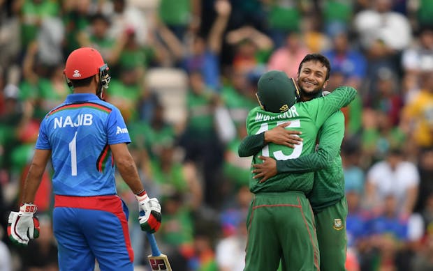 Bangladesh face Afghanistan at the 2019 ICC Cricket World Cup. (Photo by Alex Davidson/Getty Images)