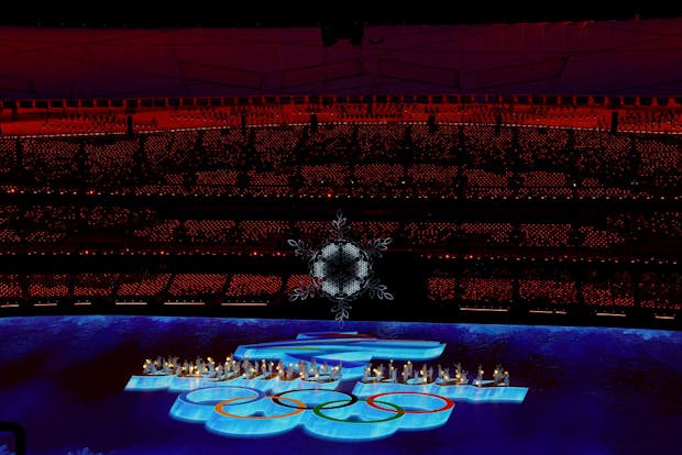 A scene from the Closing Ceremonies of the Beijing 2022 Olympics. (Photo by Lars Baron/Getty Images)