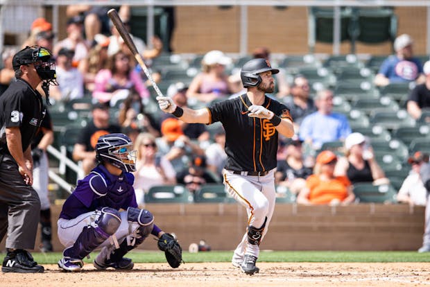 A recent Spring Training game between Major League Baseball's San Francisco Giants and Colorado Rockies. (Photo by Rob Tringali/Getty Images)