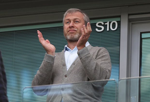 Chelsea owner Roman Abramovich at the Premier League match against Leicester City at Stamford Bridge on May 15, 2016.  (Photo by Paul Gilham/Getty Images)