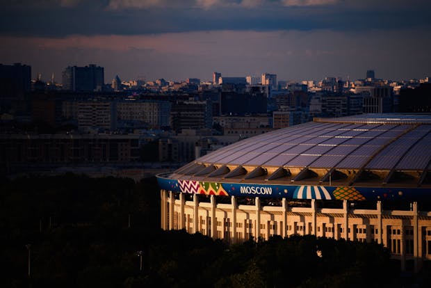 The Luzhniki Stadium in Moscow. (Photo by Matthias Hangst/Getty Images)