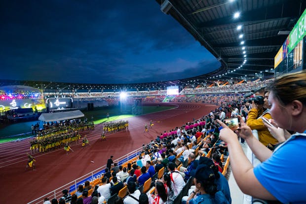 Action from the 2019 Southeast Asian Games. (Photo by Gary Tyson/Getty Images for SEA Games)