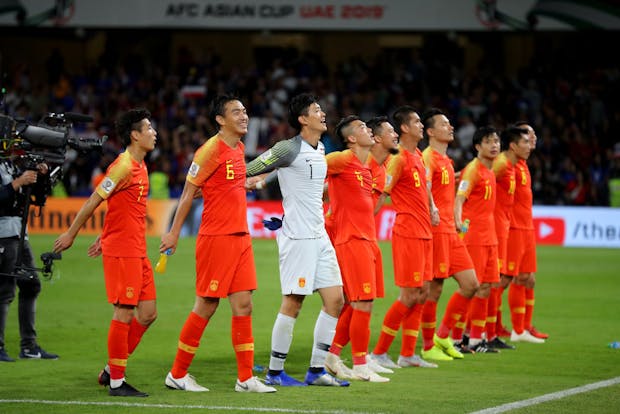 China in action at the 2019 AFC Asian Cup in the United Arab Emirates. (Photo by Francois Nel/Getty Images)