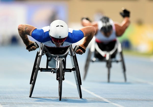 Richard Chiassaro of Great Britain in action at the 2019 World Para Athletics Championships in Dubai. (Photo by Tom Dulat/Getty Images)
