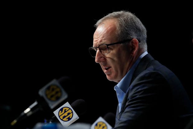 Greg Sankey, Southeastern Conference commissioner. (Photo by Andy Lyons/Getty Images)