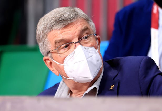 International Olympic Committee president Thomas Bach at the Tokyo 2020 Olympics. (Photo by Carmen Mandato/Getty Images)
