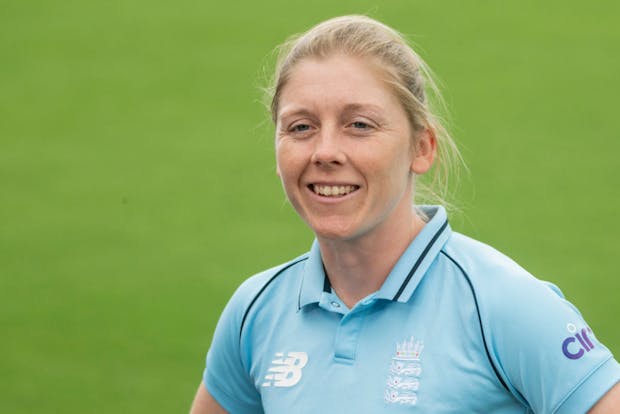 England captain Heather Knight is among the stars competing in the FairBreak Invitational series. (Photo by Mark Evans/Getty Images)
