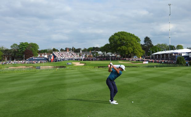 Thorbjorn Olesen on his way to winning the Betfred British Masters hosted by Danny Willett at The Belfry on May 8, 2022 (by Andrew Redington/Getty Images)