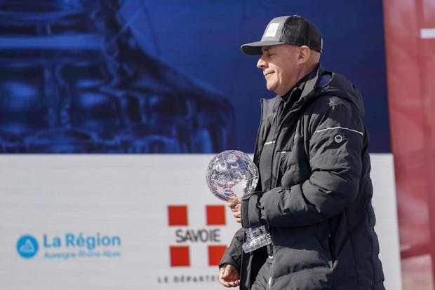 Johan Eliasch, FIS president, during the Alpine Ski World Cup event on March 19, 2022 in Courchevel, France (by Michel Cottin/Agence Zoom/Getty Images)