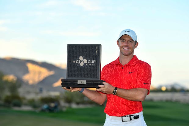 Rory McIlroy won last year's edition of the CJ Cup at The Summit Club in Las Vegas. (Photo by Alex Goodlett/Getty Images for CJ Cup @ Summit)