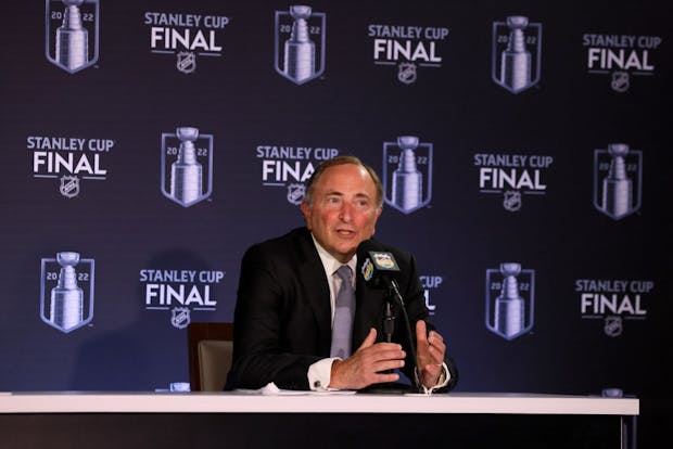 National Hockey League commissioner Gary Bettman. (Photo by Bruce Bennett/Getty Images)