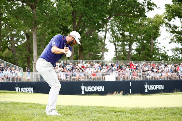 Dustin Johnson during round one of the US Open, June 2022. (Photo by Jared C. Tilton/Getty Images)