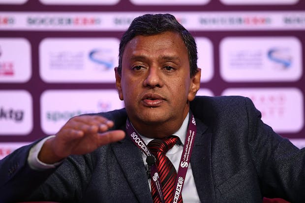 Kushal Das at Soccerex Asia in Doha. (Photo by Jan Kruger/Getty Images)