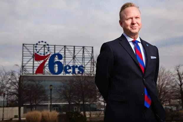 Chris Heck, departing president of business operations for the National Basketball Association's Philadelphia 76ers. (HBSE)
