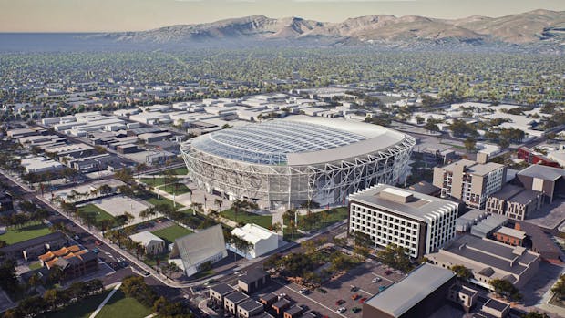 An illustration of the proposed stadium. (Photo by Christchurch City Council)