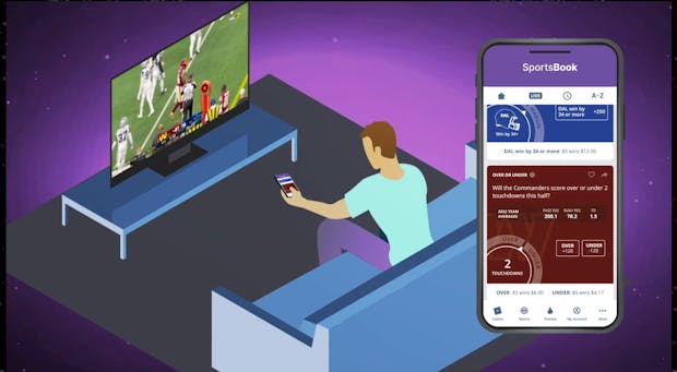 An example of enhanced sports betting technology being developed by Pennsylvania-based technology firm Epoxy.ai. (Epoxy.ai)