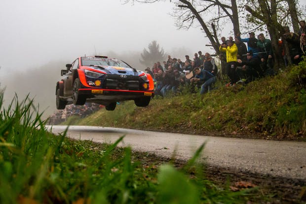 Action from the Croatia Rally event in Zagreb. (Photo by Igor Kralj/Pixsell/MB Media/Getty Images)