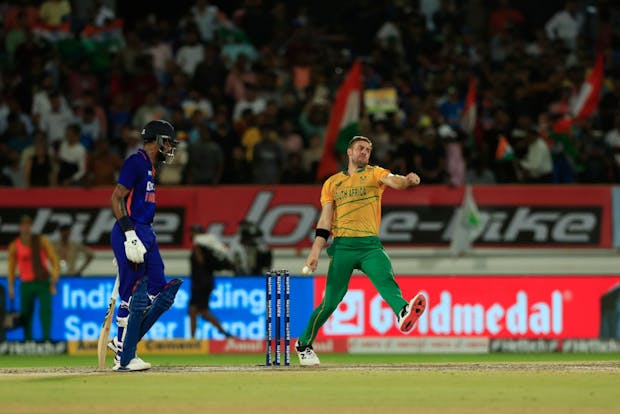 Action from the T20 match between India and South Africa in Rajkot. (Photo by Pankaj Nangia/Gallo Images/Getty Images)