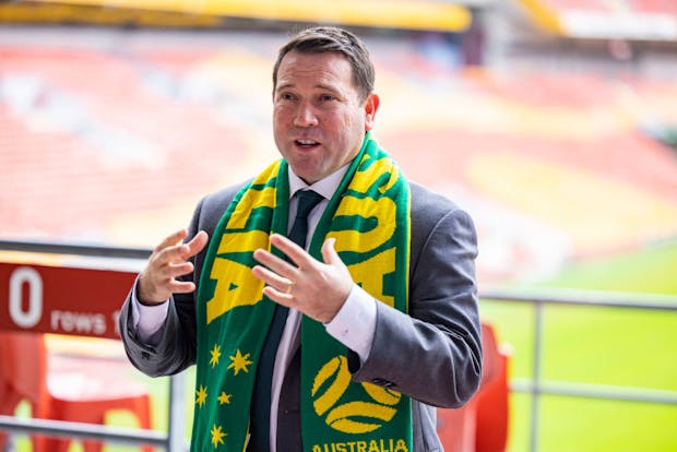 Football Australia chief executive James Johnson. (Photo by Glenn Hunt/Getty Images)