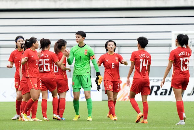 Action from the EAFF E-1 Football Championships match between China and Chinese Taipei in Japan. (Photo by Koji Watanabe/Getty Images)