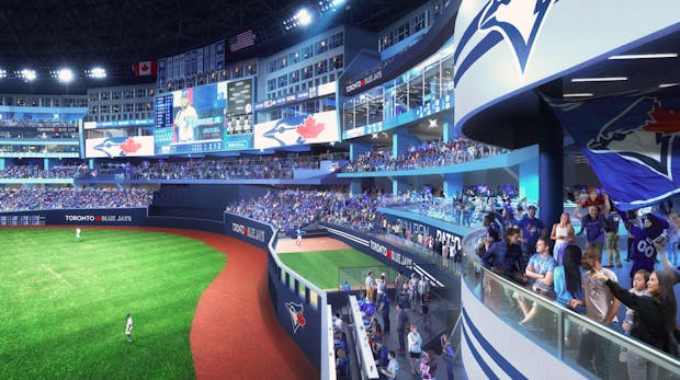 A rendering of the planned renovations to Rogers Centre (Credit: Toronto Blue Jays)