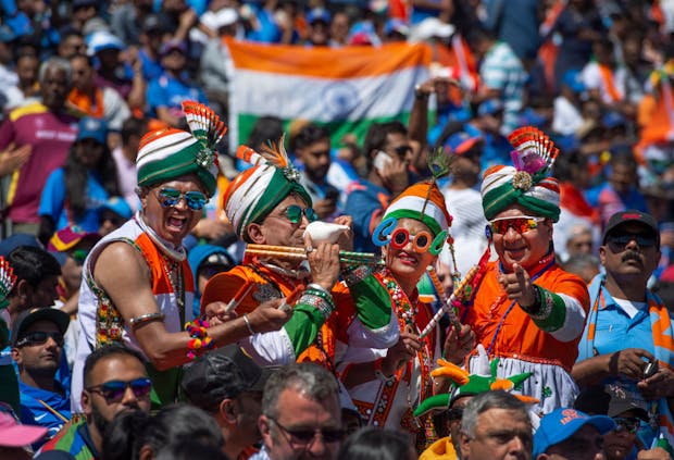 India fans at the ICC Cricket World Cup 2019 in Manchester. (Photo by Visionhaus/Getty Images)