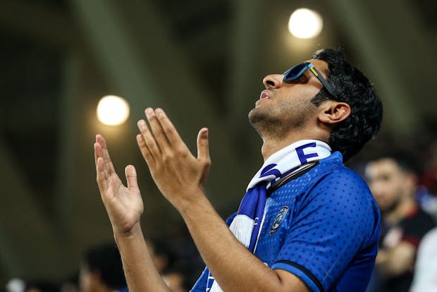 Supporter of the Riyadh-based Al Hilal SFC (Photo by Zhizhao Wu/Getty Images)