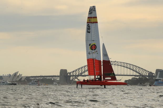 Action from the Australia Sail Grand Prix in Sydney. (Photo by Mark Evans/Getty Images)