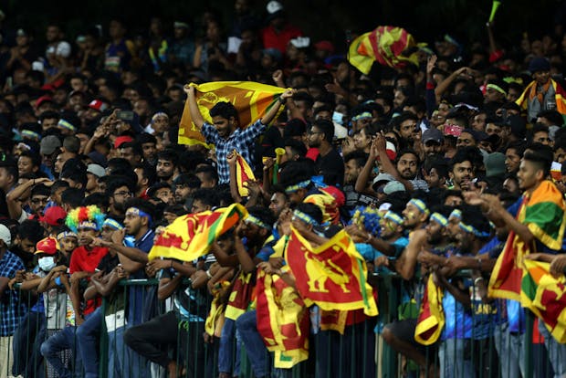 Action from the T20 match between Sri Lanka and Australia in Kandy. (Photo by Buddhika Weerasinghe/Getty Images)