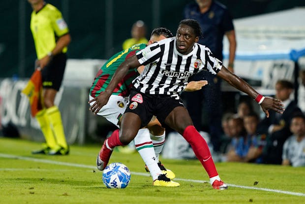 Christopher Lungoyi of Ascoli in action during the Serie B match against Ternana (Photo by Danilo Di Giovanni/Getty Images)