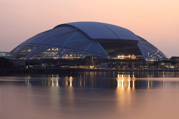 The National Stadium at the Singapore Sports Hub, October 2014.  (Photo by Suhaimi Abdullah/Getty Images)
