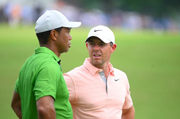Tiger Woods (left) and Rory McIlroy (Credit: Getty Images)