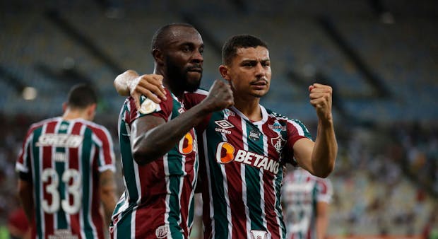 Manoel of Fluminense celebrates after scoring against Palmeiras (Photo by Wagner Meier/Getty Images)