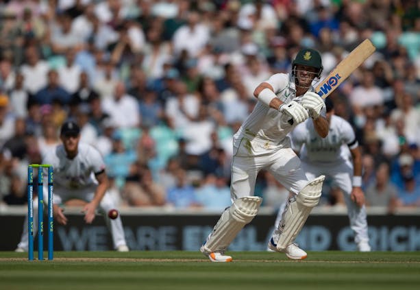Sarel Erwee of South Africa batting during day four of the Third Test Match against England (Photo by Visionhaus/Getty Images)