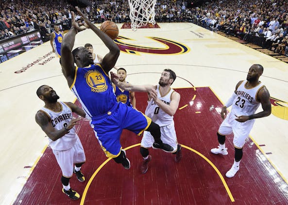 Draymond Green, Kevin Love and LeBron James have joined forces to invest in a Major League Pickleball team (Credit: Getty Images)