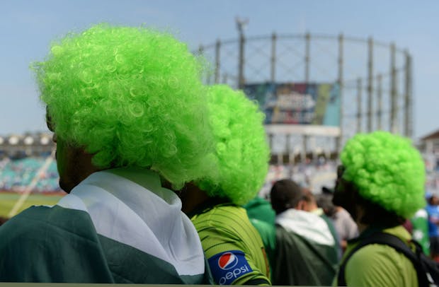 Pakistan fans at The Oval in London. (Photo by Philip Brown/Getty Images)