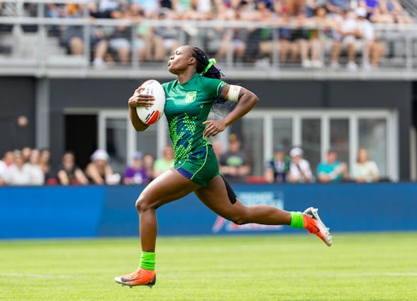 Angie Olukunmi (Credit:  Premier Rugby Sevens)