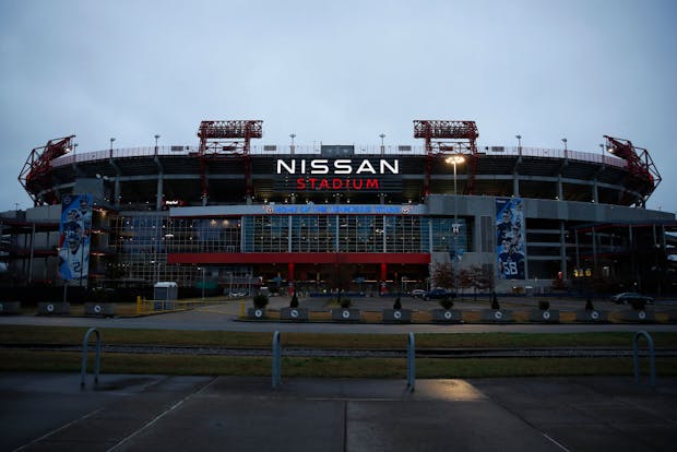 Nissan Stadium in Nashville, Tennessee, the current home of the National Football League's Tennessee Titans. (Photo by Wesley Hitt/Getty Images)